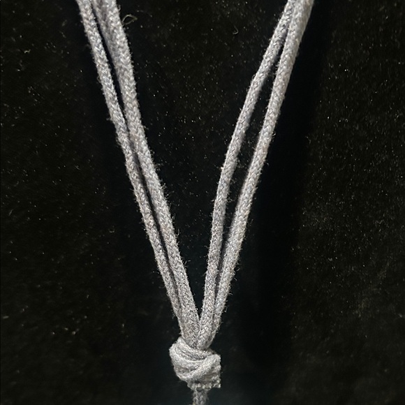 Christopher & Banks Blue and Silver Beaded Necklace - Picture 5 of 15